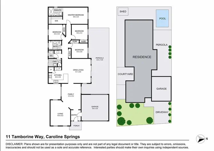 Floorplan of Homely house listing, 11 Tamborine Way, Caroline Springs VIC 3023