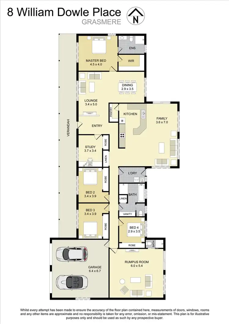 Floorplan of Homely house listing, 8 William Dowle Place, Grasmere NSW 2570