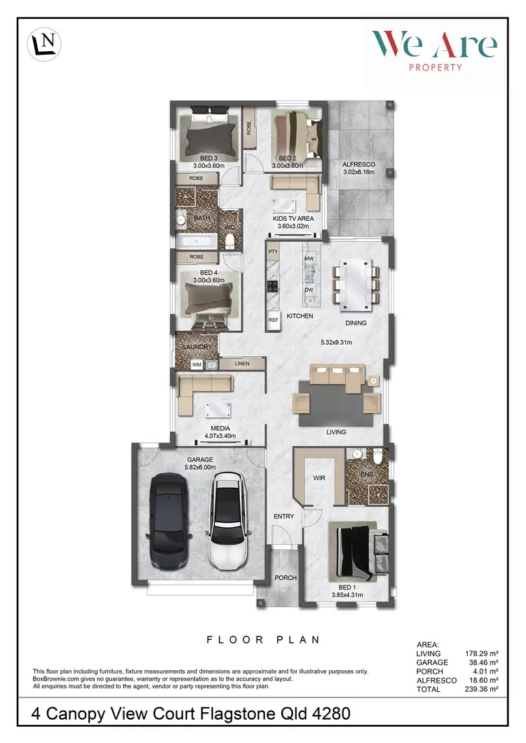 Floorplan of Homely house listing, 4 Canopy View Court, Flagstone QLD 4280