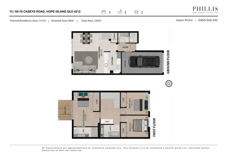 Floorplan of Homely townhouse listing, 72/60-76 CASEYS ROAD, Hope Island QLD 4212