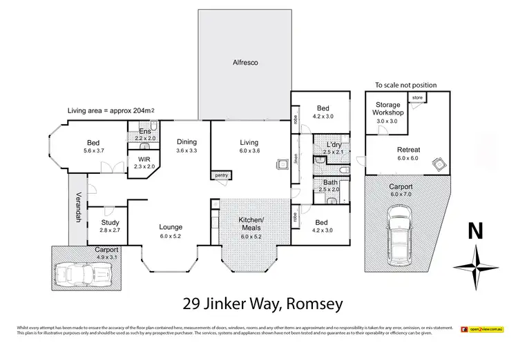 Floorplan of Homely house listing, 29 Jinker Way, Romsey VIC 3434
