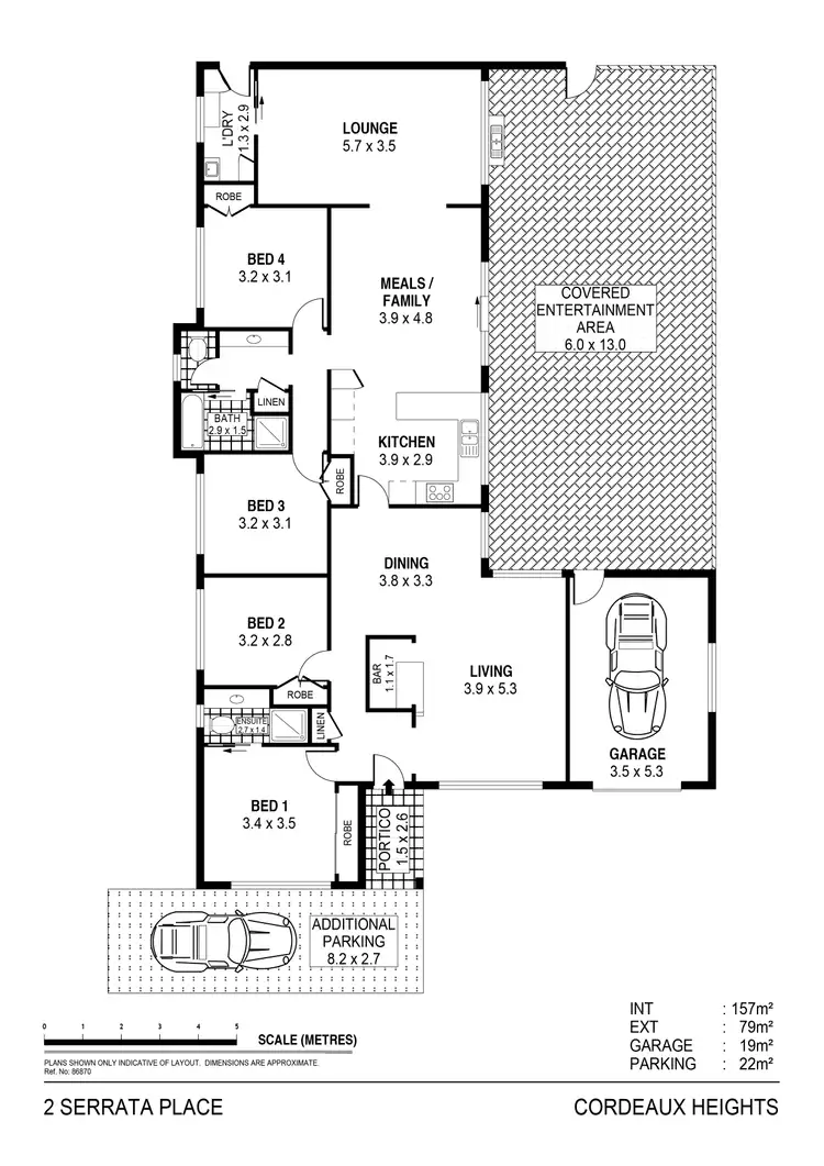 Floorplan of Homely house listing, 2 Serrata Place, Cordeaux Heights NSW 2526