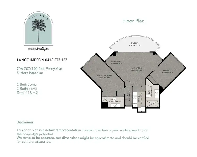 Floorplan of Homely unit listing, 66/140-144 Ferny Avenue, Surfers Paradise QLD 4217