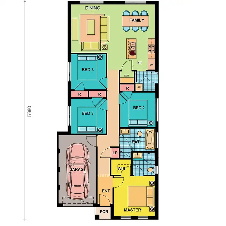 Floorplan of Homely house listing, 7517 Baffle Cresent, Oran Park NSW 2570
