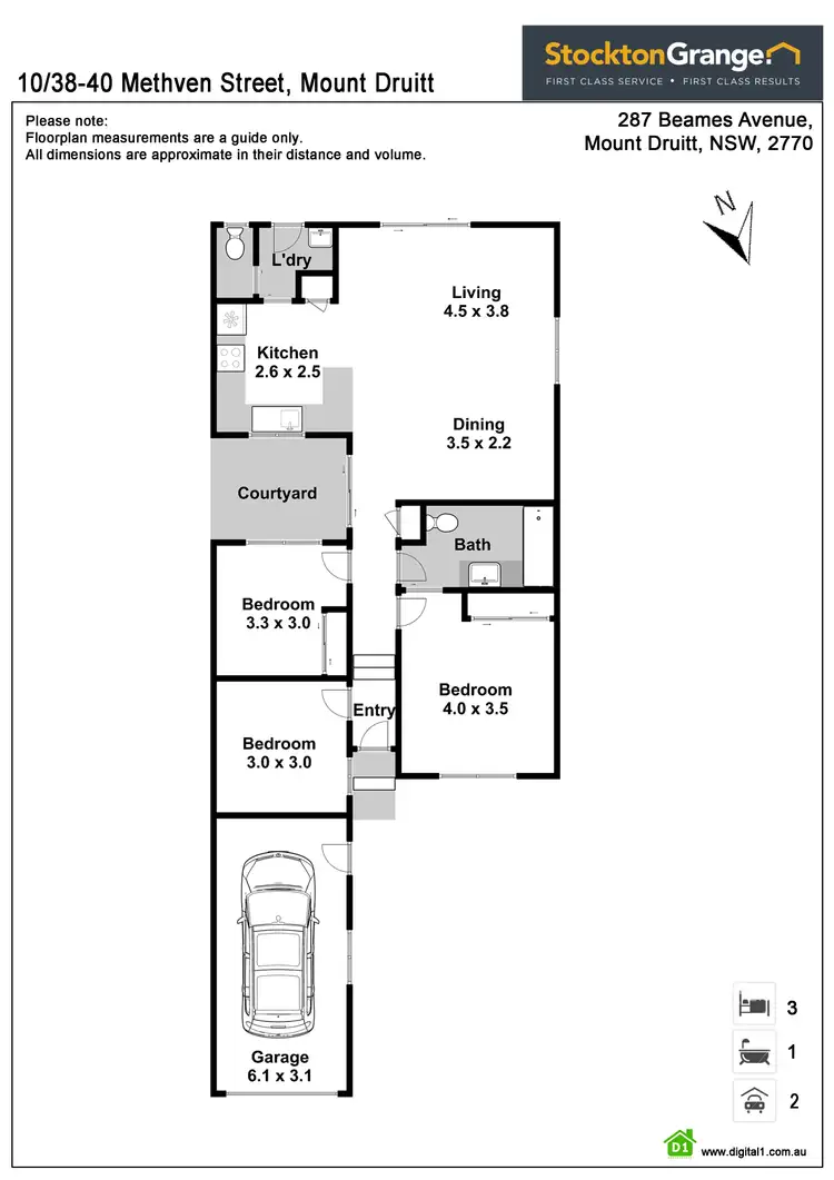 Floorplan of Homely villa listing, 10/38 Methven Street, Mount Druitt NSW 2770