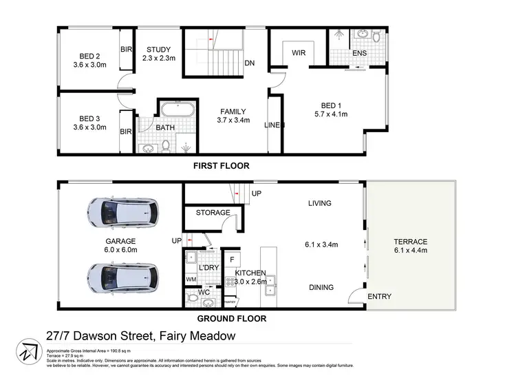 Floorplan of Homely townhouse listing, Unit 27/7 Dawson Street, Fairy Meadow NSW 2519