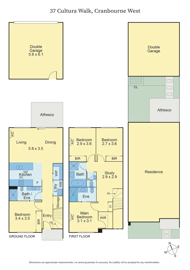Floorplan of Homely townhouse listing, 37 Cultura Walk, Cranbourne West VIC 3977
