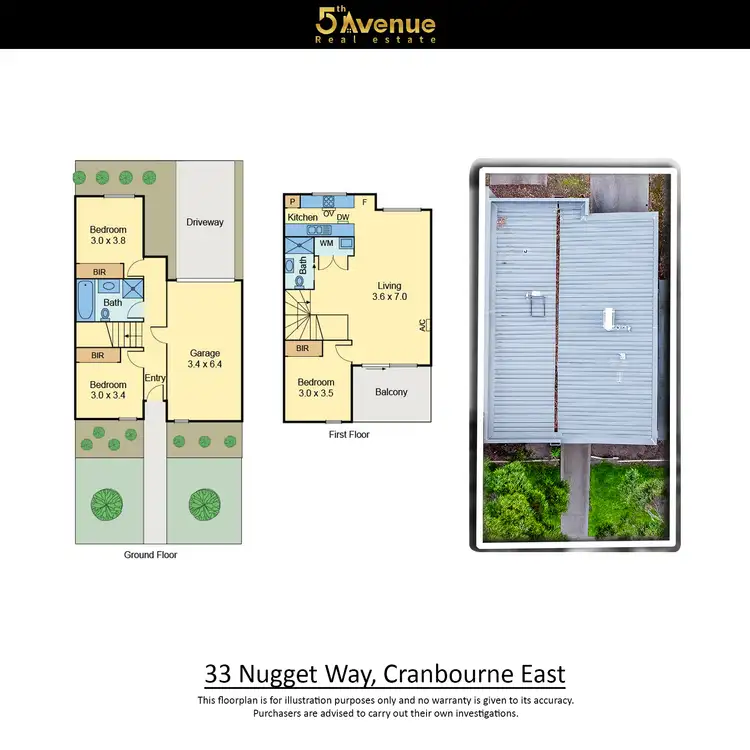 Floorplan of Homely townhouse listing, 33 Nugget Way, Cranbourne East VIC 3977
