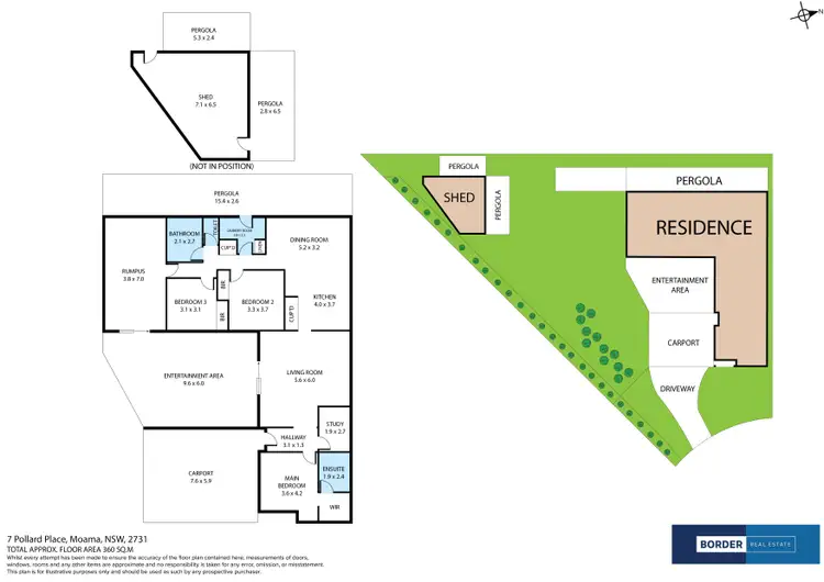 Floorplan of Homely house listing, 7 Pollard Place, Moama NSW 2731