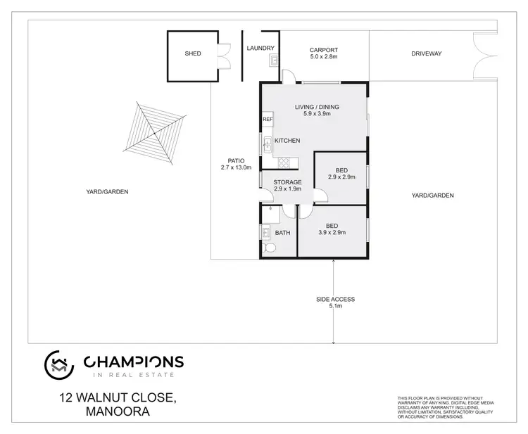 Floorplan of Homely house listing, 12 Walnut Close, Manoora QLD 4870