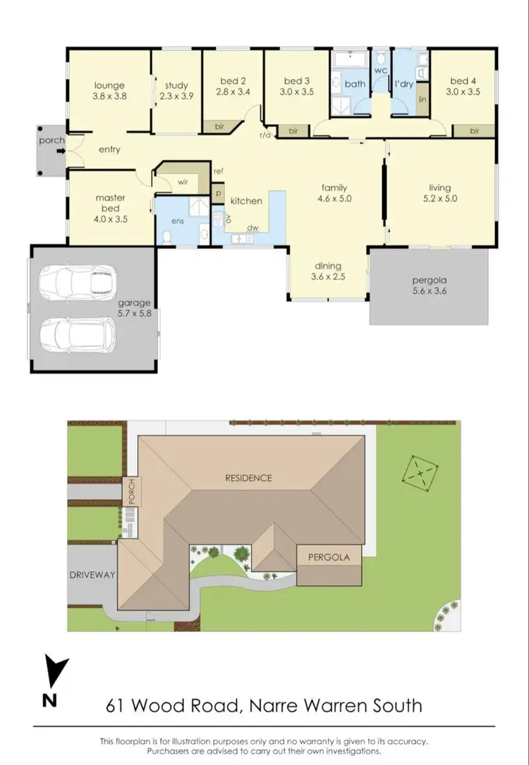 Floorplan of Homely house listing, 61 Wood Road, Narre Warren South VIC 3805