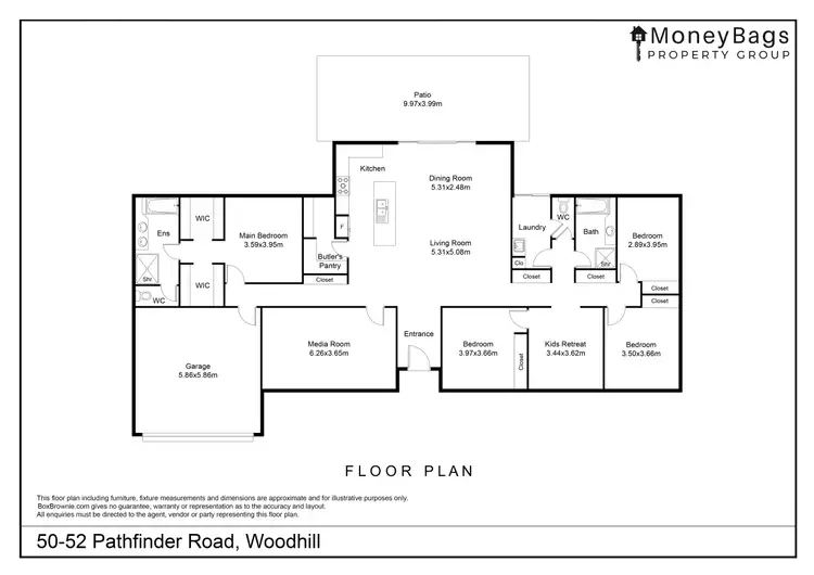 Floorplan of Homely house listing, 50-52 Pathfinder Road, Woodhill QLD 4285