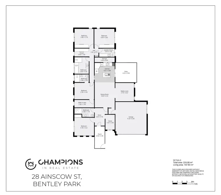 Floorplan of Homely house listing, 28 Ainscow Drive, Bentley Park QLD 4869
