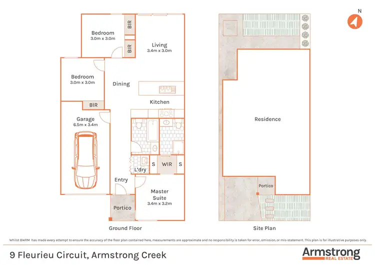 Floorplan of Homely house listing, 9 Fleurieu Circuit, Armstrong Creek VIC 3217