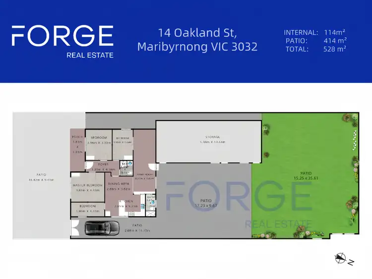 Floorplan of Homely house listing, 14 Oakland Street, Maribyrnong VIC 3032