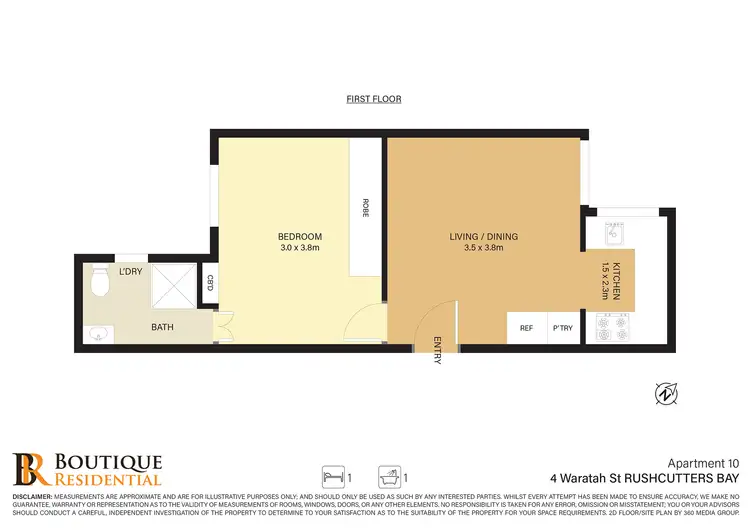 Floorplan of Homely apartment listing, 10/4 Waratah Street, Rushcutters Bay NSW 2011