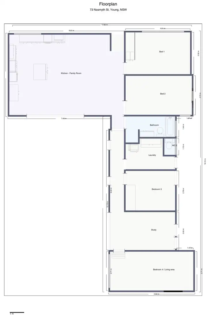 Floorplan of Homely house listing, 73 NASMYTH STREET, Young NSW 2594