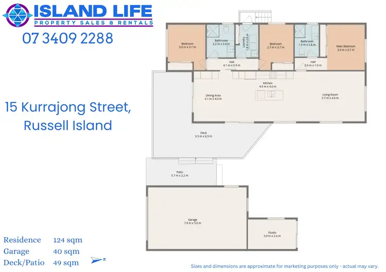 Floorplan of Homely house listing, 15 Kurrajong Road, Russell Island QLD 4184
