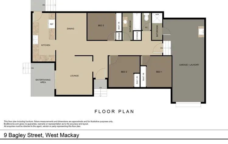 Floorplan of Homely house listing, 9 Bagley Street, West Mackay QLD 4740