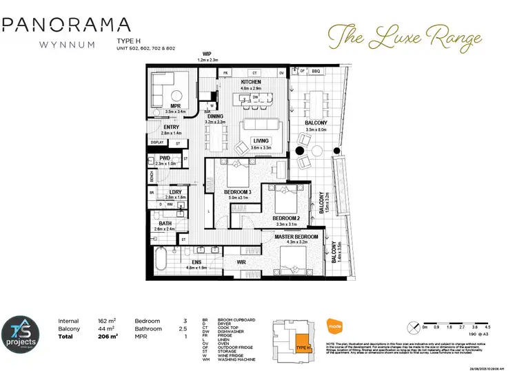 Floorplan of Homely apartment listing, 502/35 BAY TERRACE, Wynnum QLD 4178