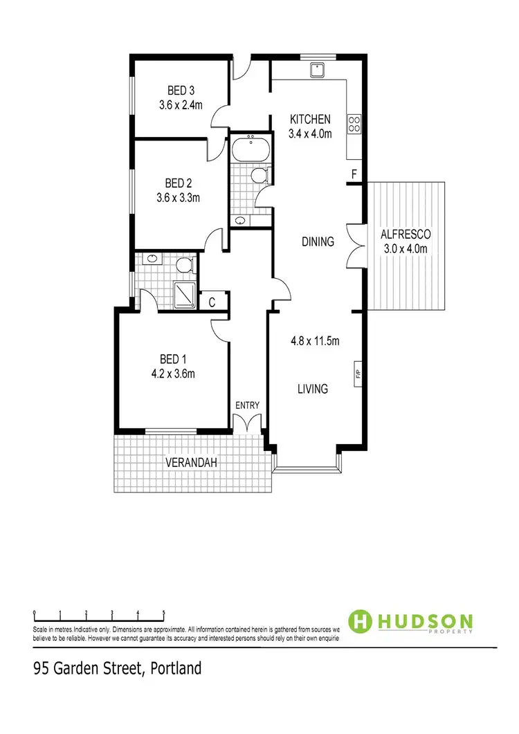 Floorplan of Homely house listing, 95 Garden Street, Portland VIC 3305
