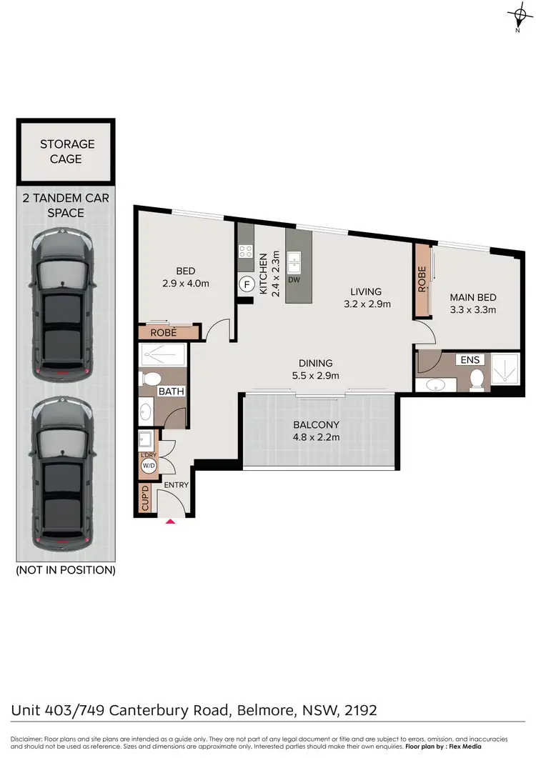 Floorplan of Homely apartment listing, 403/749 Canterbury Road, Belmore NSW 2192