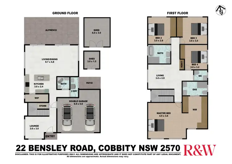 Floorplan of Homely house listing, 22 BENSLEY ROAD, Cobbitty NSW 2570