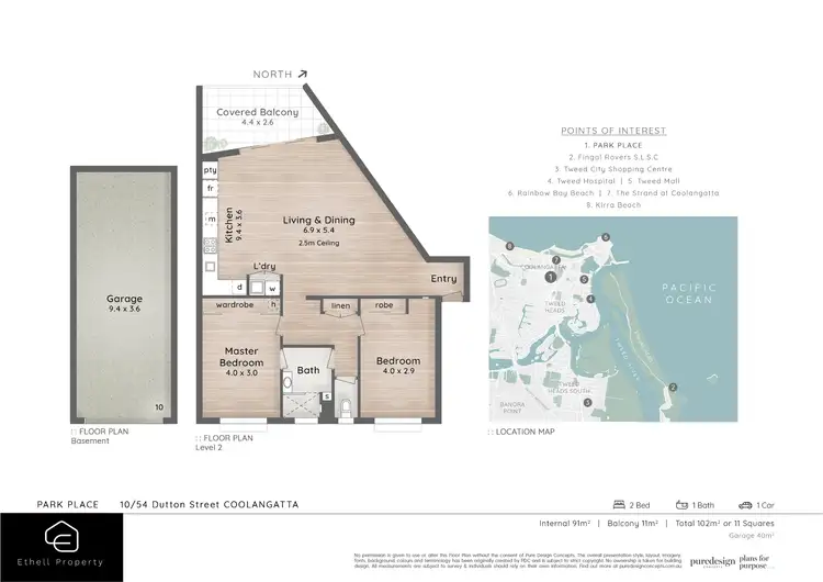 Floorplan of Homely unit listing, 10/54 Dutton Street, Coolangatta QLD 4225