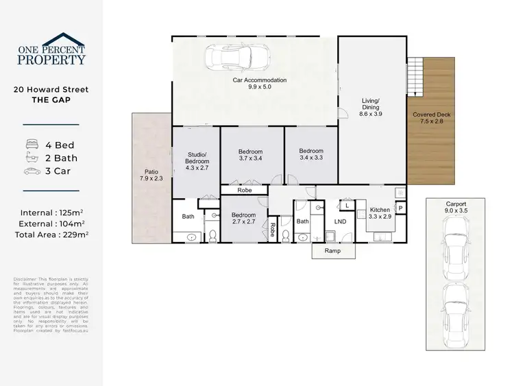 Floorplan of Homely house listing, 20 Harward Street, The Gap QLD 4061