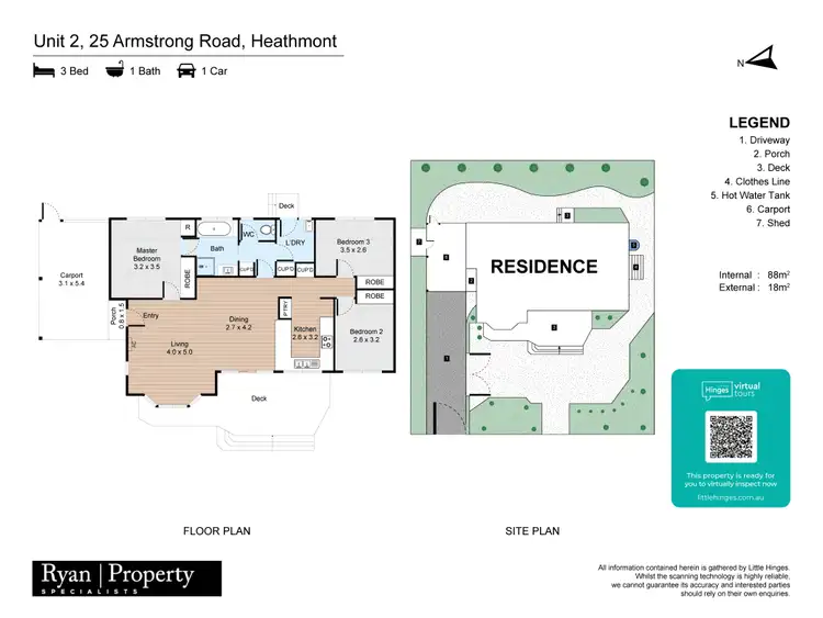 Floorplan of Homely unit listing, 2/25 Armstrong Road, Heathmont VIC 3135
