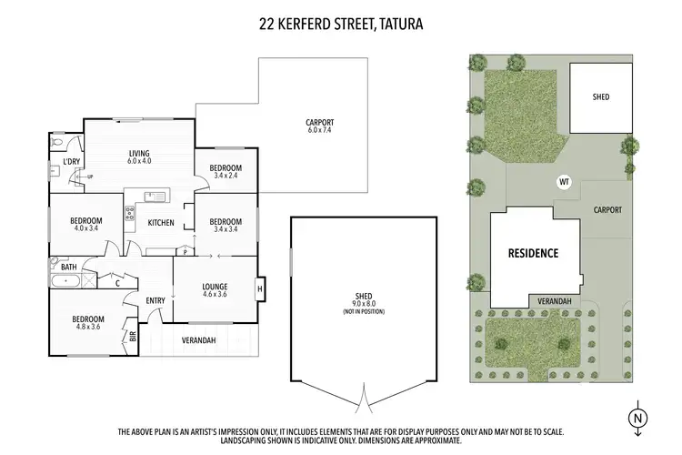 Floorplan of Homely house listing, 22 Kerferd Street, Tatura VIC 3616