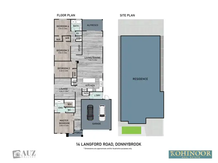 Floorplan of Homely house listing, 14 Langford Road, Donnybrook VIC 3064