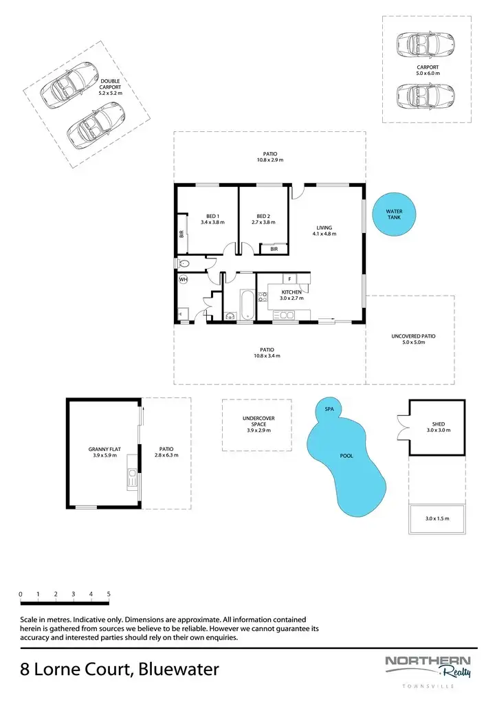 Floorplan of Homely rural property listing, 8 Lorne Court, Bluewater QLD 4818