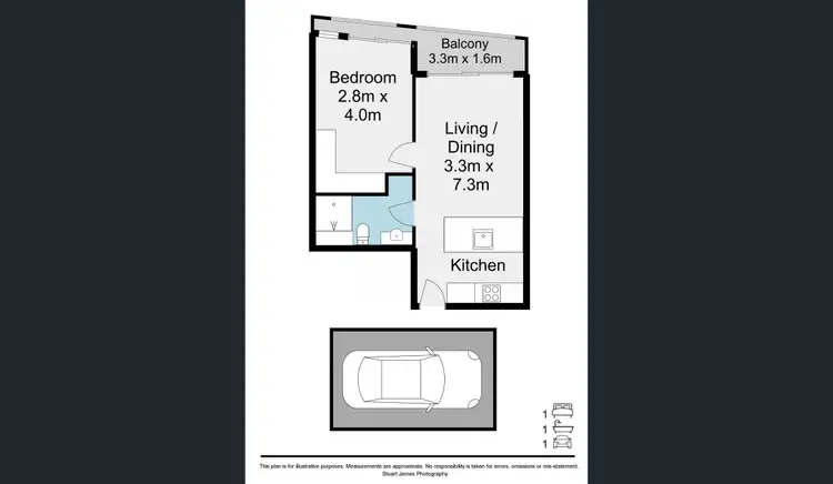 Floorplan of Homely unit listing, 1104/167 Alfred Street, Fortitude Valley QLD 4006
