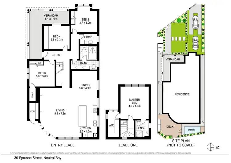 Floorplan of Homely house listing, 39 Spruson Street, Neutral Bay NSW 2089