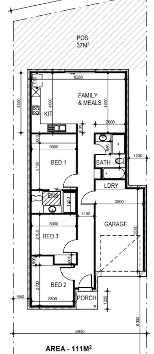 Floorplan of Homely house listing, LOT 702 Bone Street, Morphett Vale SA 5162