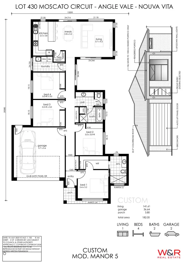 Floorplan of Homely house listing, LOT 430 Moscato Circuit, Angle Vale SA 5117
