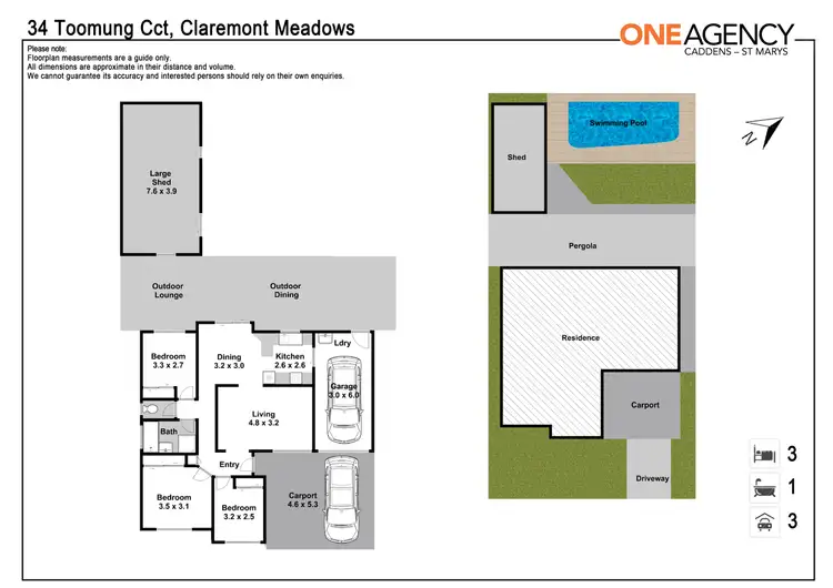 Floorplan of Homely house listing, 34 Toomung Circuit, Claremont Meadows NSW 2747