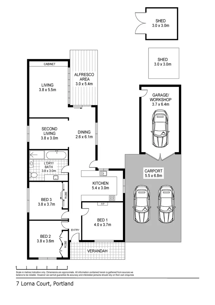 Floorplan of Homely house listing, 7 Lorna Court, Portland VIC 3305