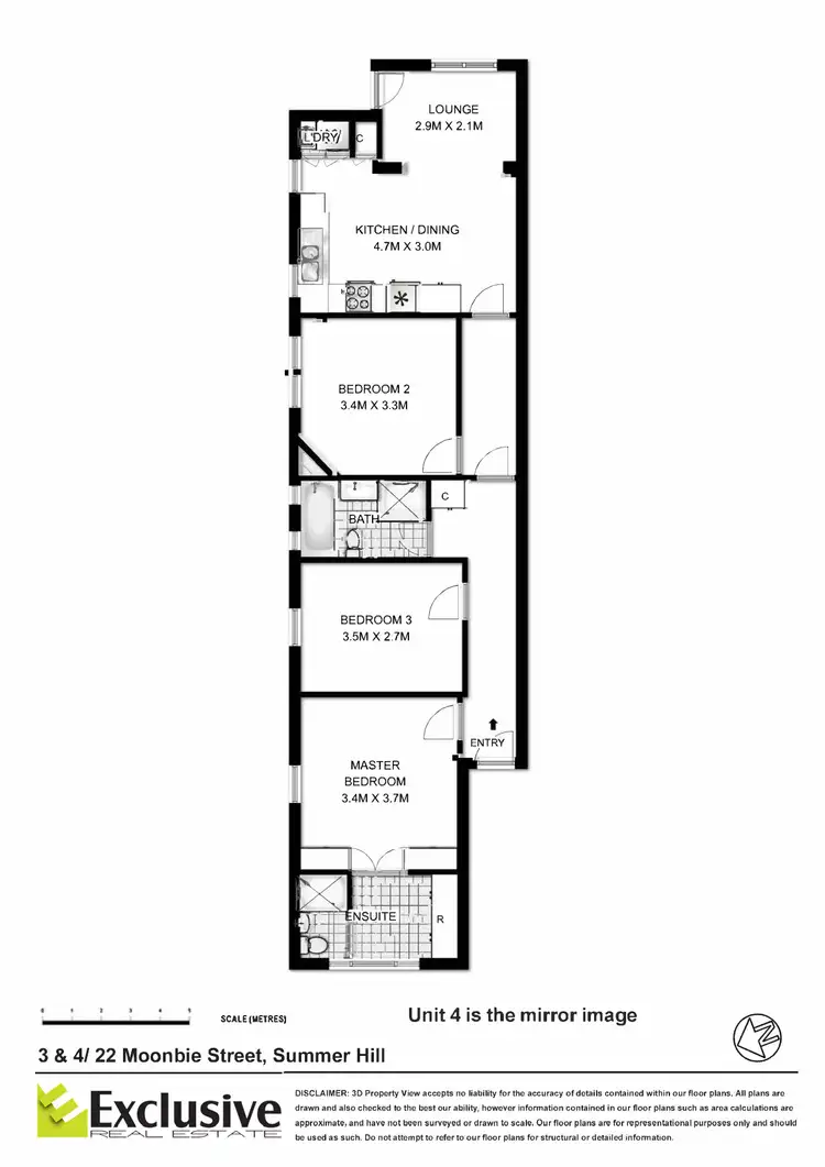 Floorplan of Homely apartment listing, 4/22 Moonbie Street, Summer Hill NSW 2130