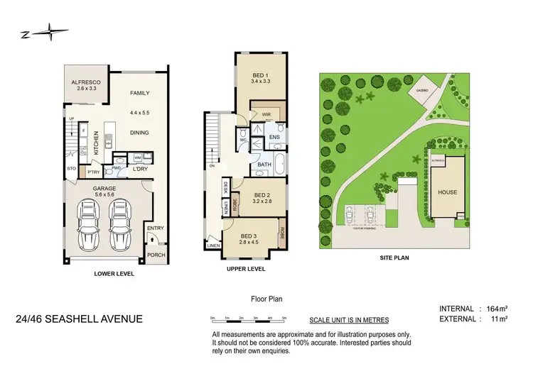 Floorplan of Homely townhouse listing, 24/46 Seashell Avenue, Coomera QLD 4209
