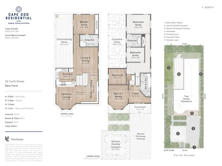 Floorplan of Homely house listing, 33 Forth Street, New Farm QLD 4005