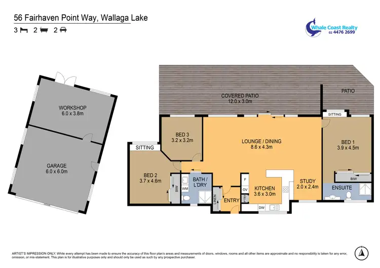Floorplan of Homely house listing, 56 Fairhaven Point Way, Wallaga Lake NSW 2546
