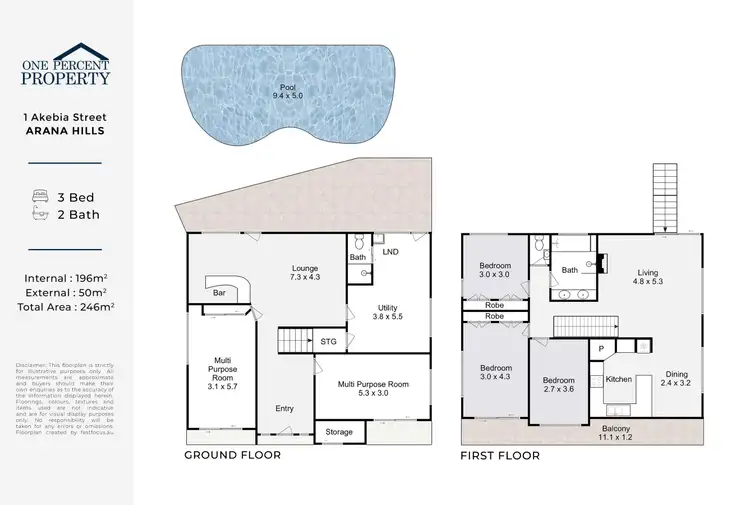 Floorplan of Homely house listing, 1 Akebia Street, Arana Hills QLD 4054