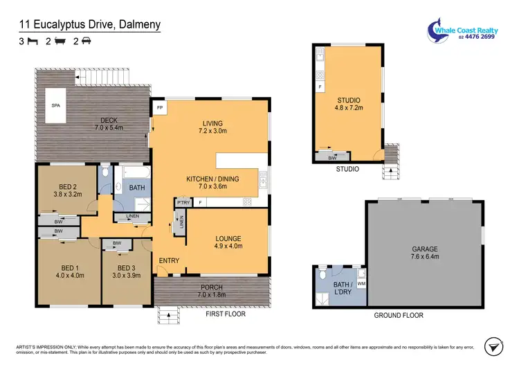 Floorplan of Homely house listing, 11 Eucalyptus Drive, Dalmeny NSW 2546