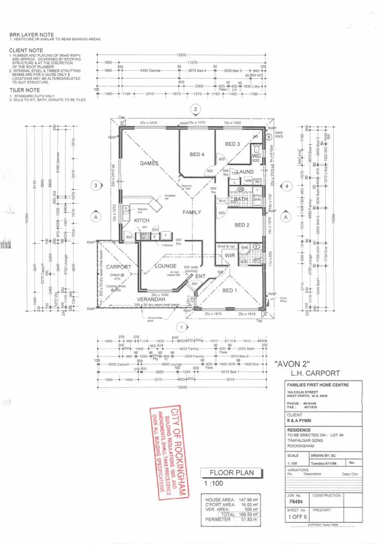 Floorplan of Homely house listing, 26 Trafalgar Gardens, Port Kennedy WA 6172
