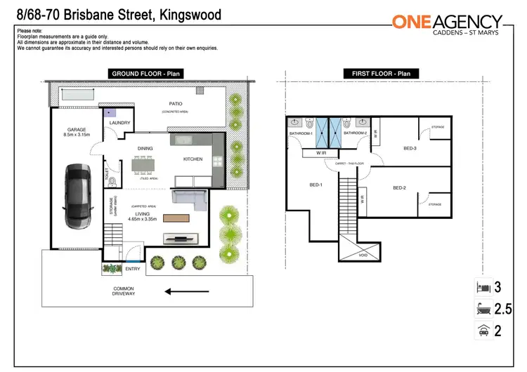 Floorplan of Homely townhouse listing, 8/68-70 Brisbane Street, Oxley Park NSW 2760