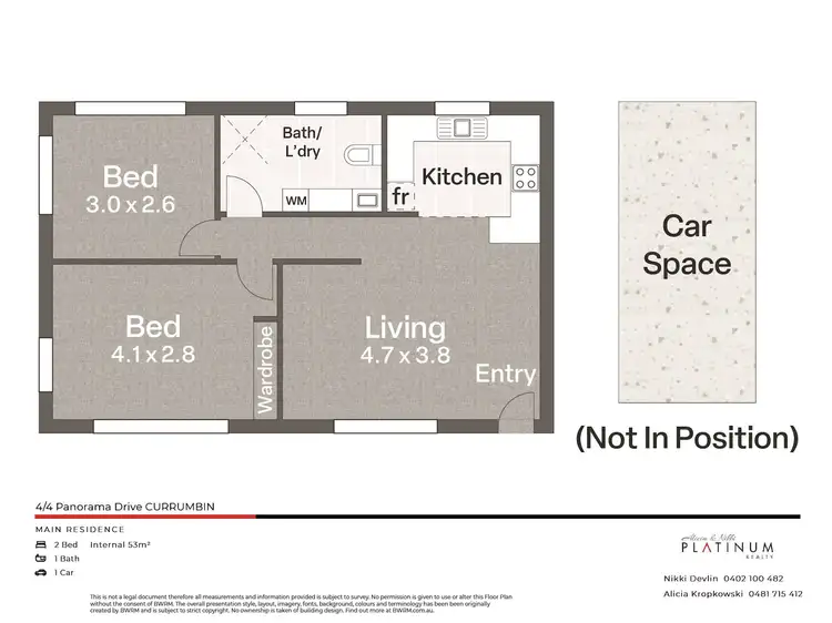 Floorplan of Homely unit listing, 4/4 Panorama Drive, Currumbin QLD 4223