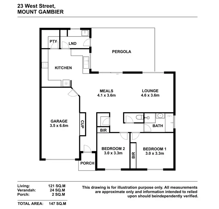 Floorplan of Homely house listing, 23 West Street, Mount Gambier SA 5290