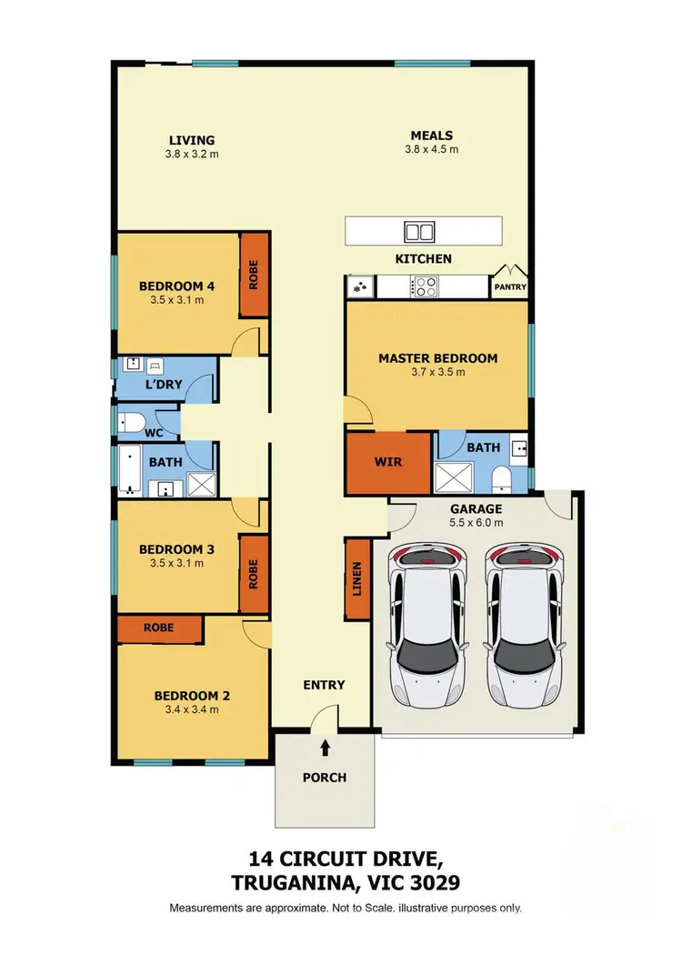 Floorplan of Homely house listing, 14 Circuit Drive, Truganina VIC 3029